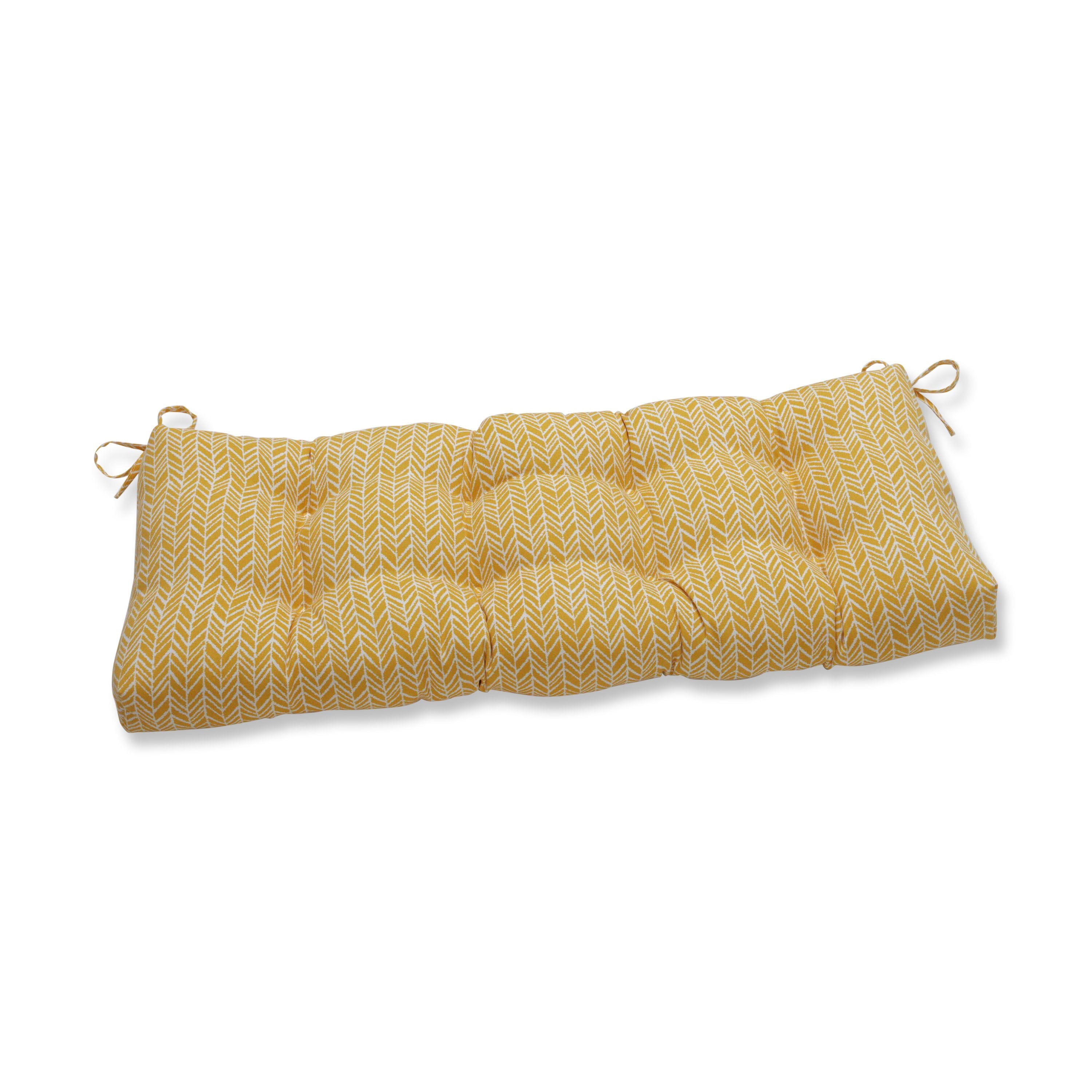 Herringbone Egg Yolk 48" Blown Bench