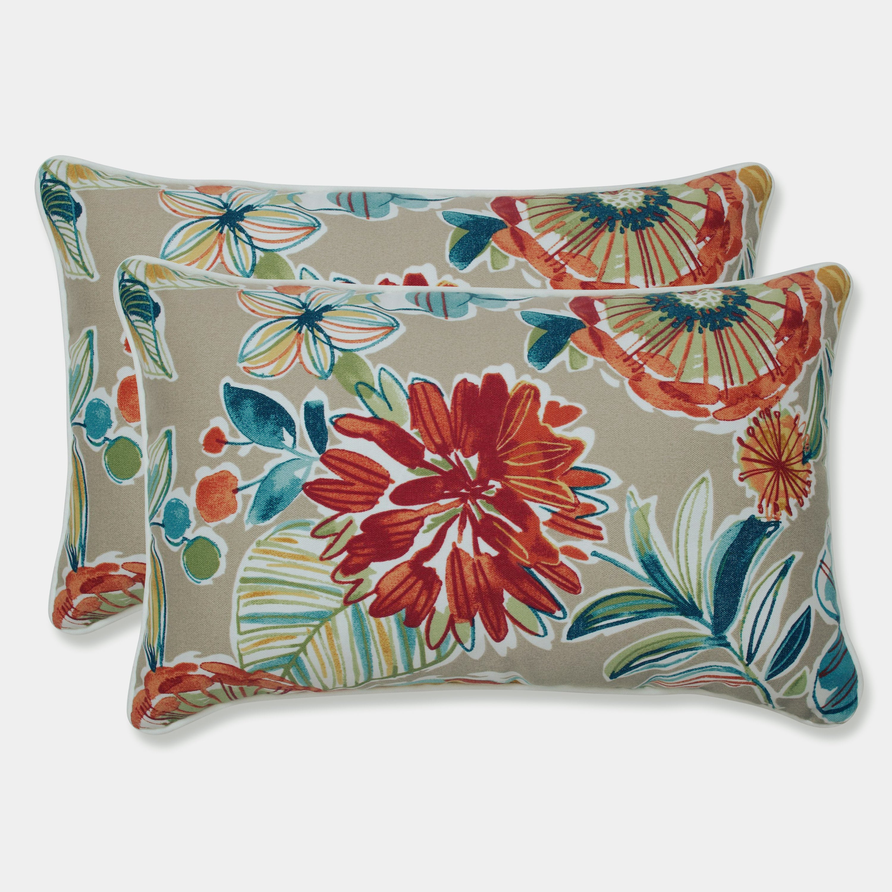 Outdoor/Indoor Colsen Sonoma Rectangular Throw Pillow (Set of 2)