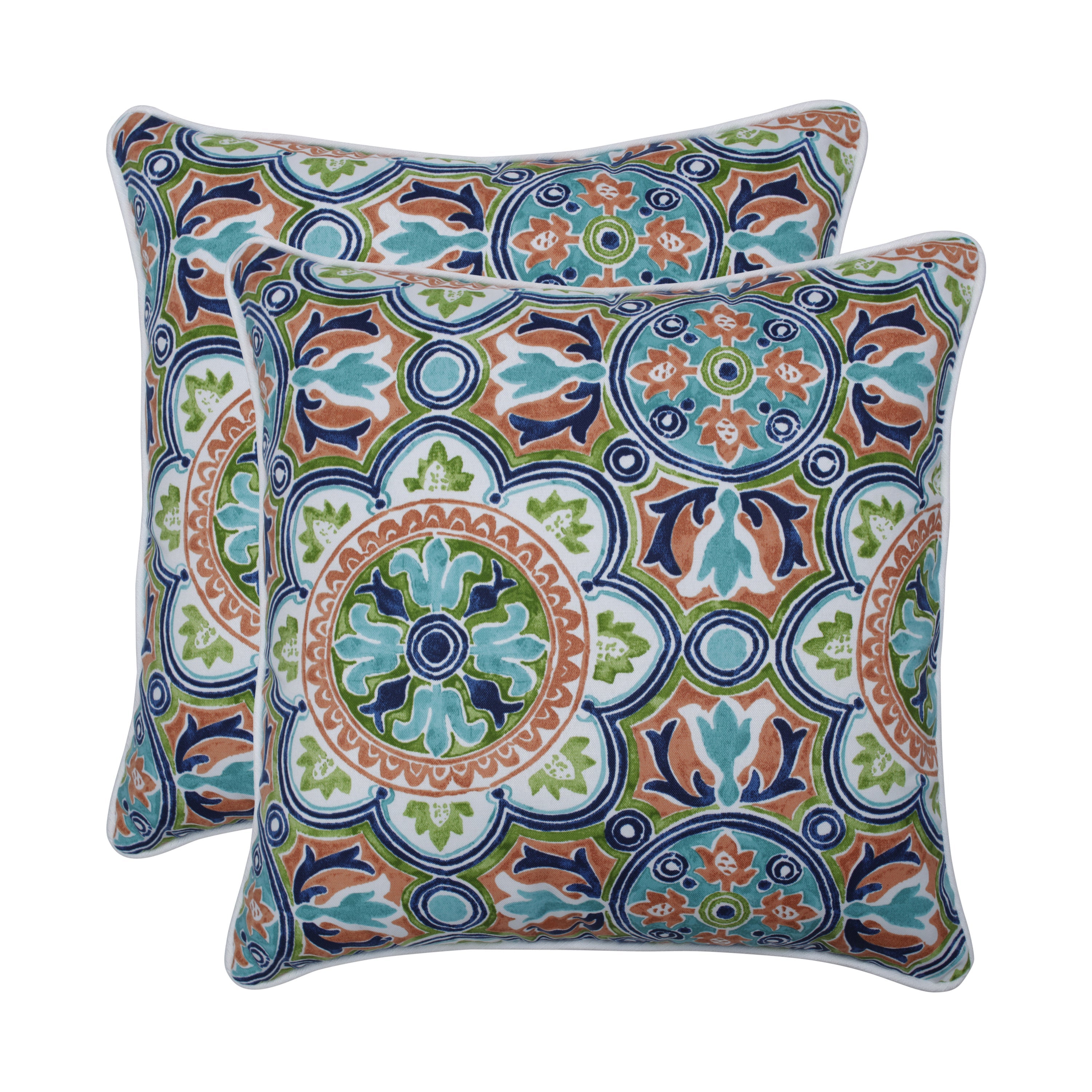 Lagoa Tile Flamingo 18.5-Inch Throw Pillow (Set Of 2)
