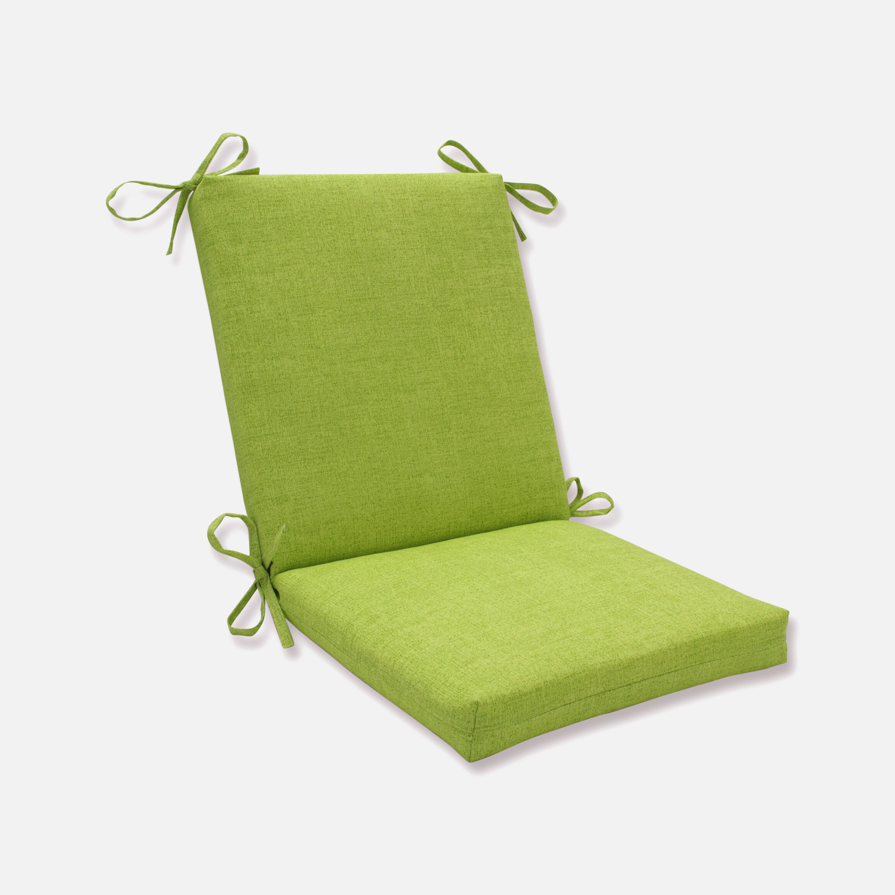 Outdoor/Indoor Baja Linen Lime Squared Corners Chair Cushion