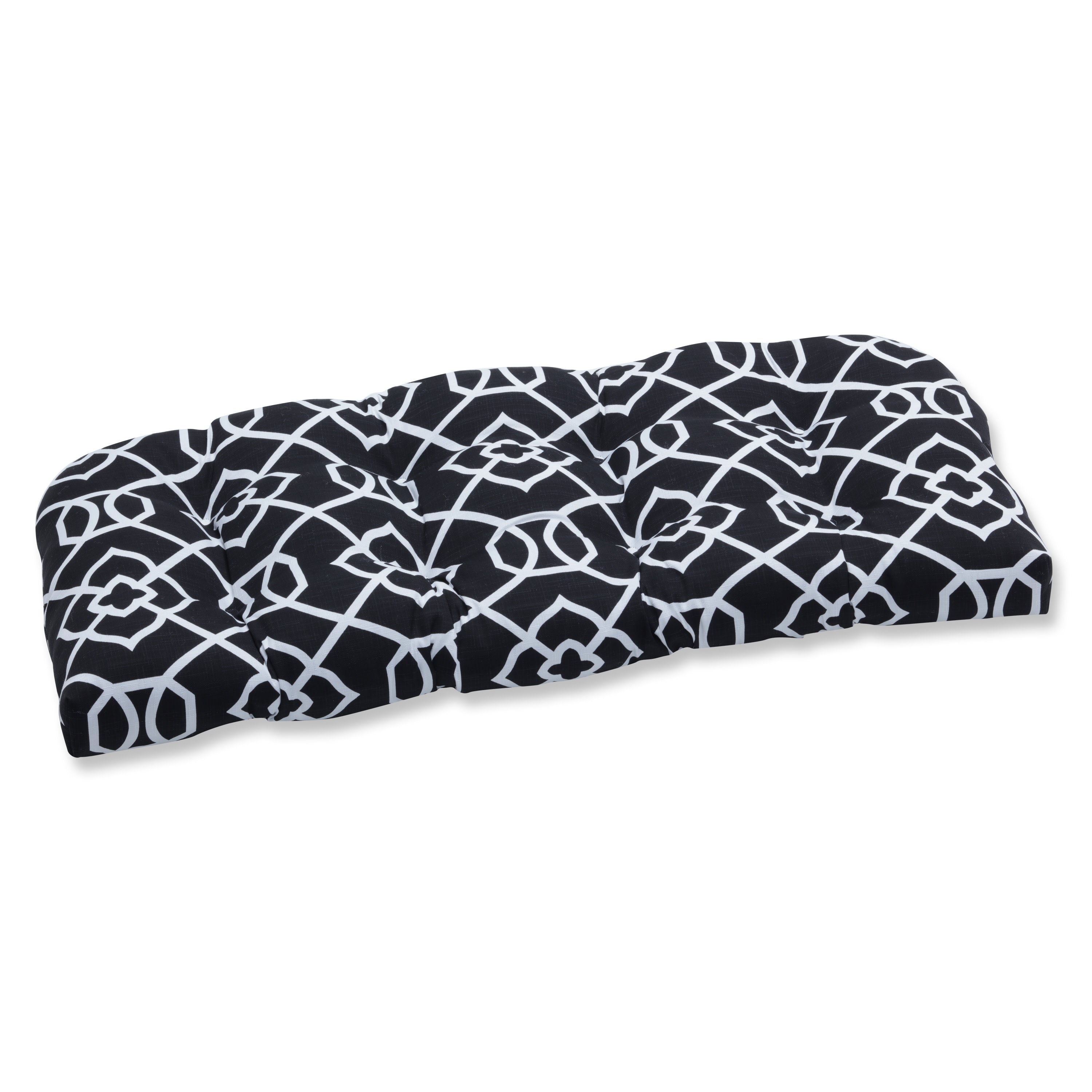 Kirkland Black Wicker Loveseat Cushion