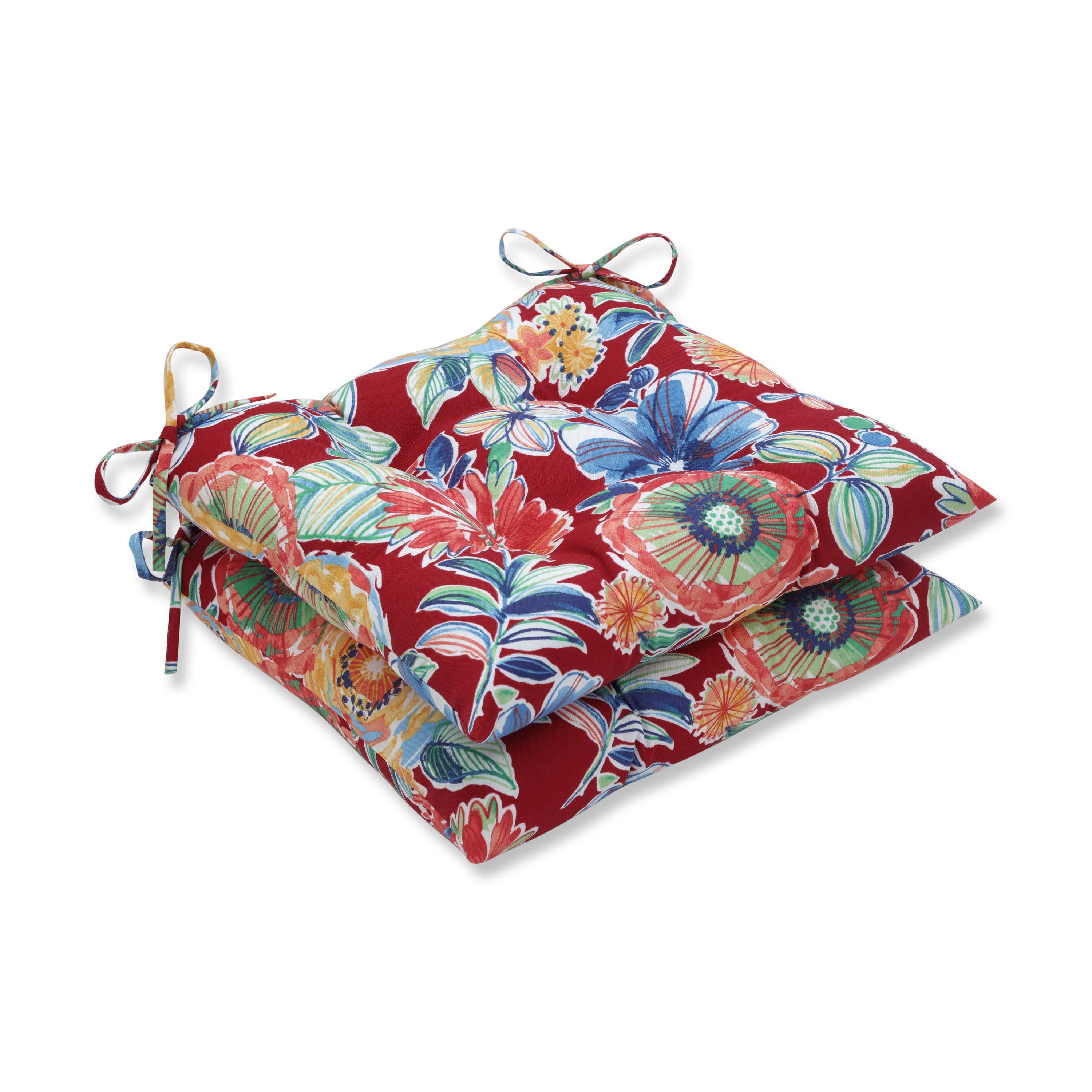 Outdoor/Indoor Colsen Berry Tufted Seat Cushions