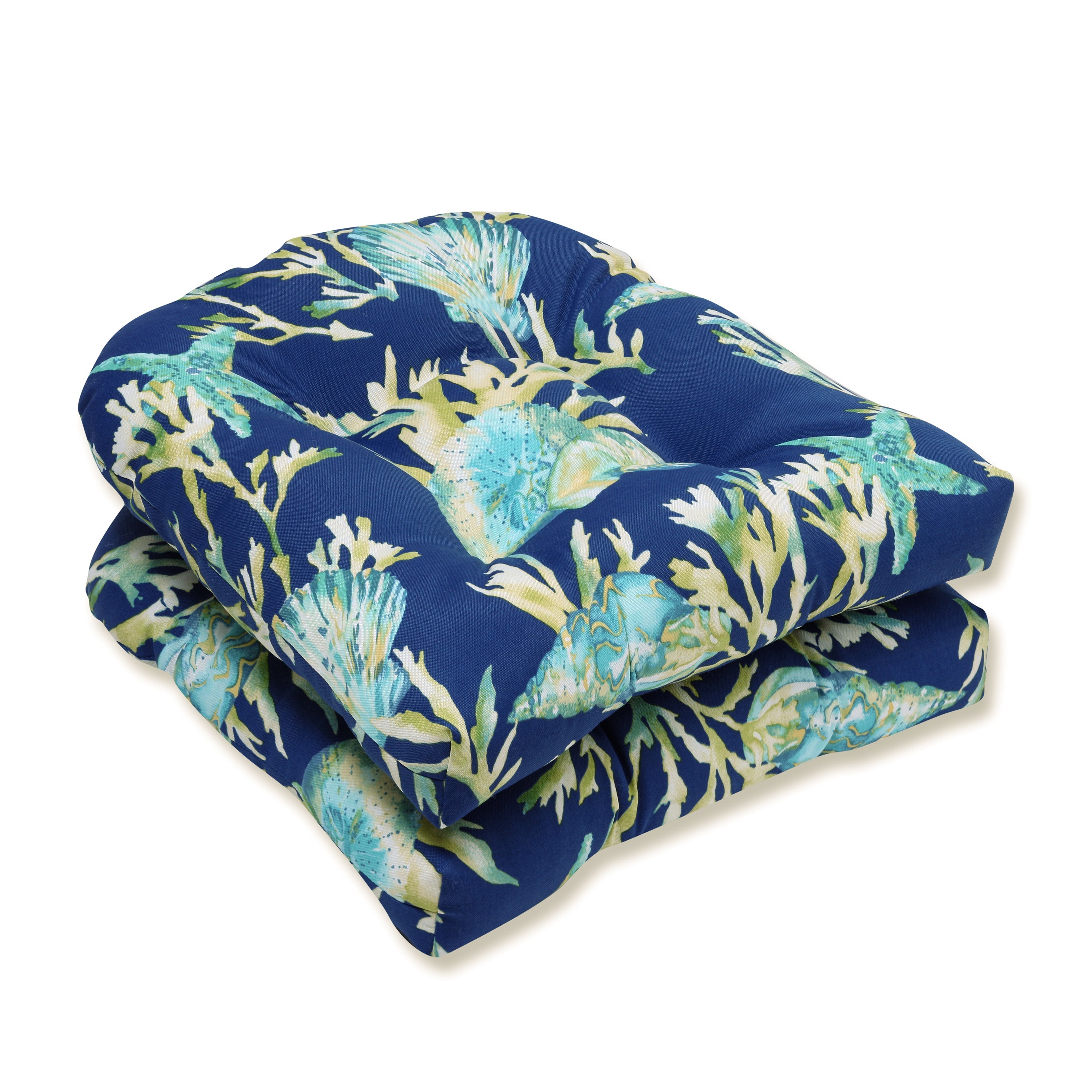 Outdoor/Indoor Daytrip Pacific Wicker Seat Cushion (Set of 2)