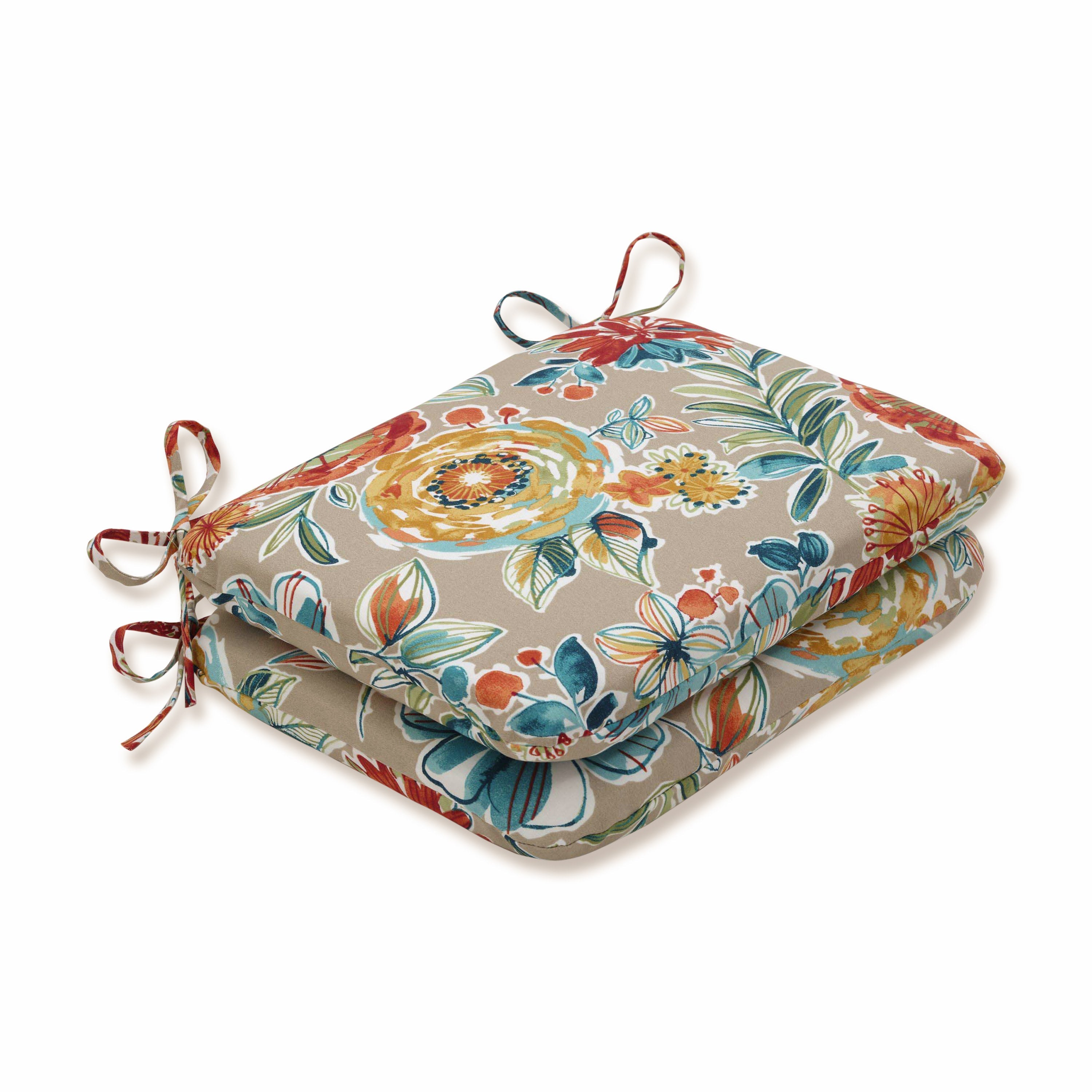 Outdoor/Indoor Colsen Sonoma Rounded Corners Seat Cushion (Set of 2)