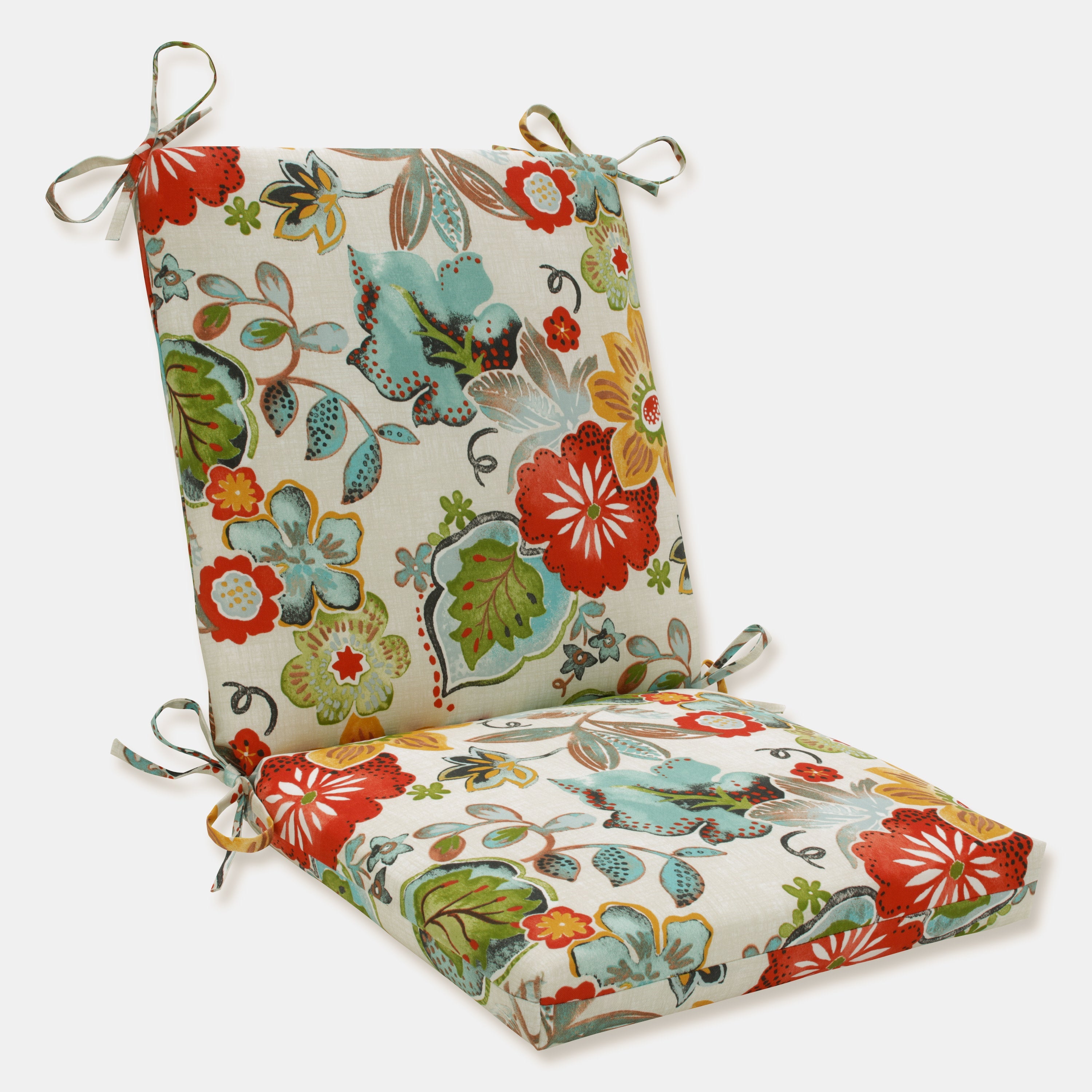 Outdoor/Indoor Alatriste Ivory Squared Corners Chair Cushion