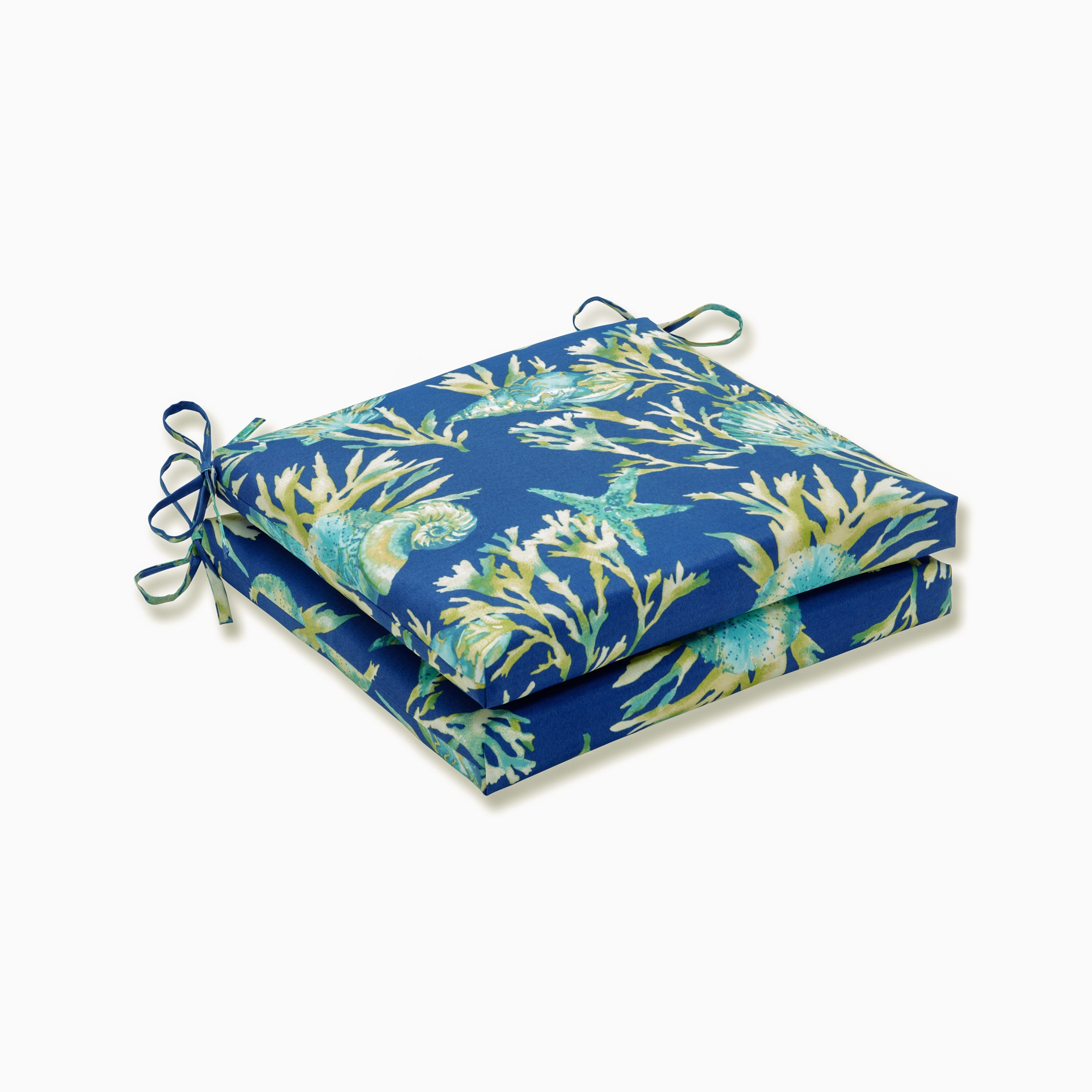 Outdoor/Indoor Daytrip Pacific Squared Corners Seat Cushion 20x20x3 (Set of 2)