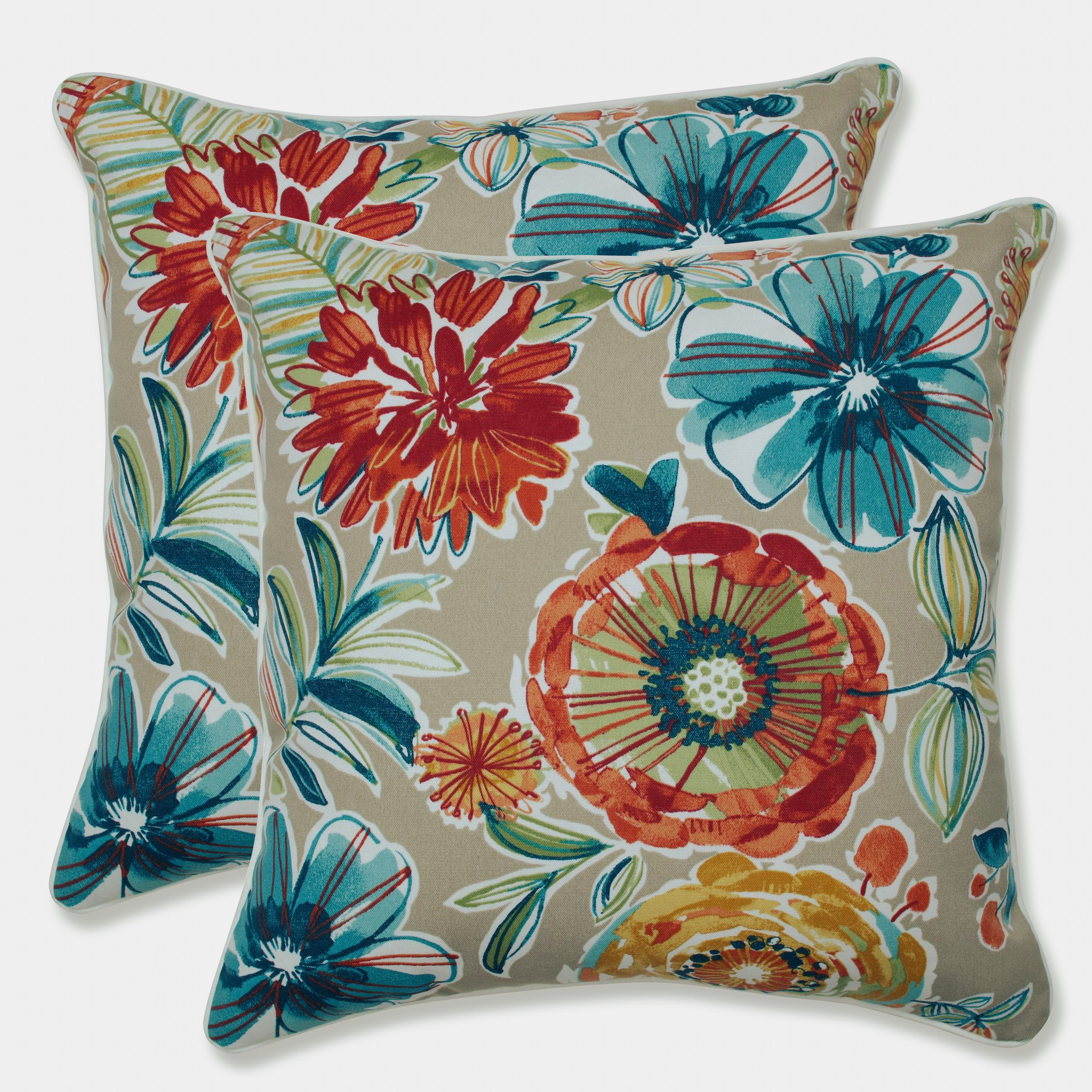 Outdoor/Indoor Colsen Sonoma 18.5-inch Throw Pillow (Set of 2)