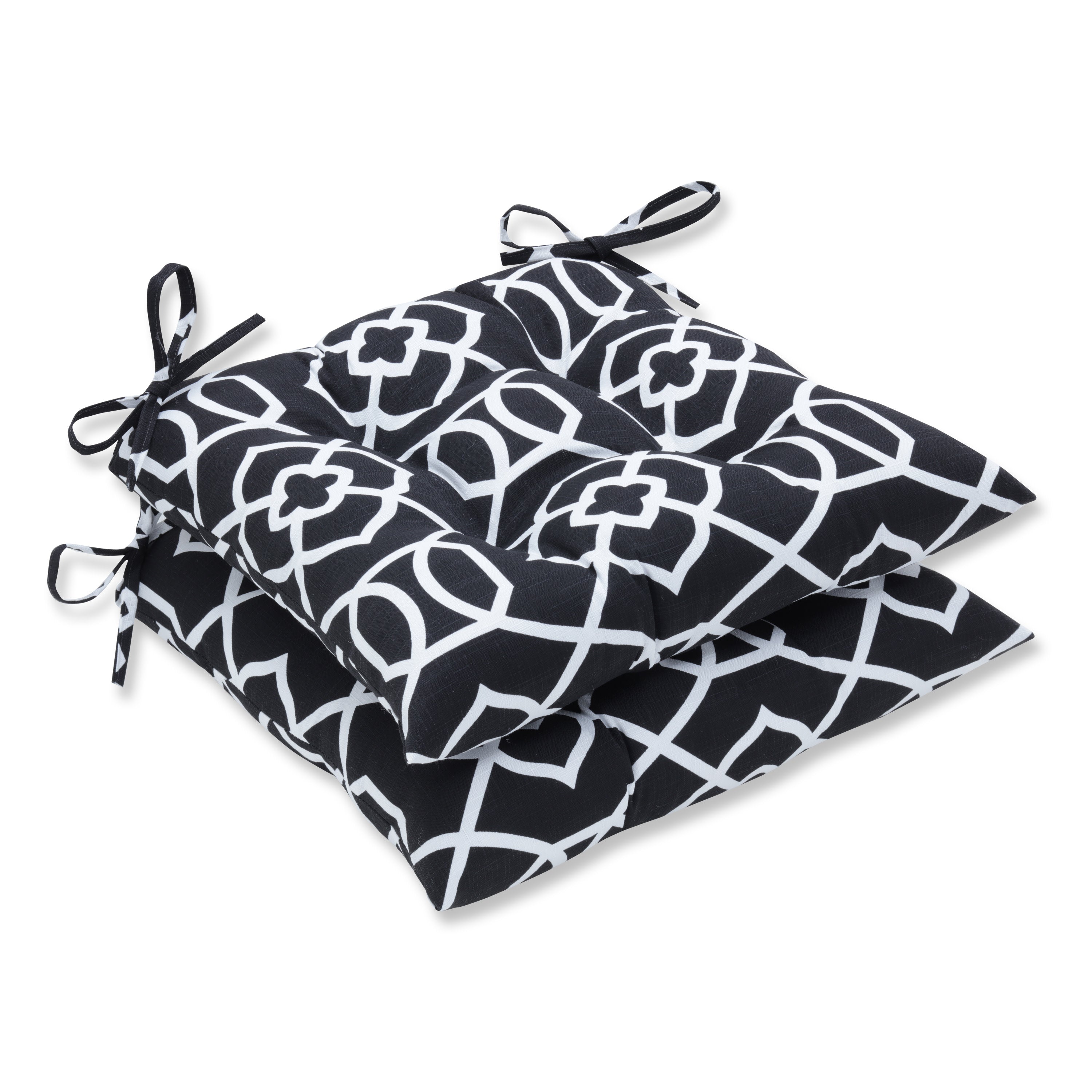 Kirkland Black Tufted Seat Cushions